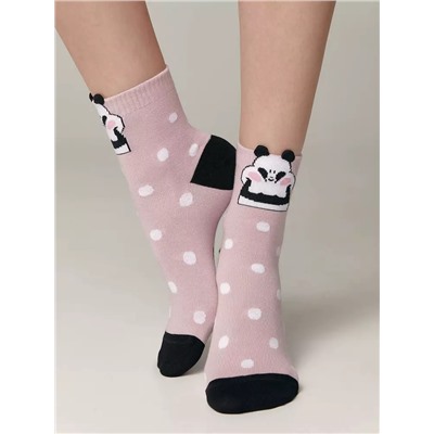 Носки женские CONTE Хлопковые носки CLASSIC с пикотом «Panda»