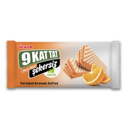 Вафли Ulker "9 кat tat Sekersiz" с апельсиновым кремом 118 гр 1/16 0858-01