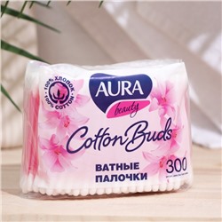 Ватные палочки Aura Classic, 300 шт. в пакете