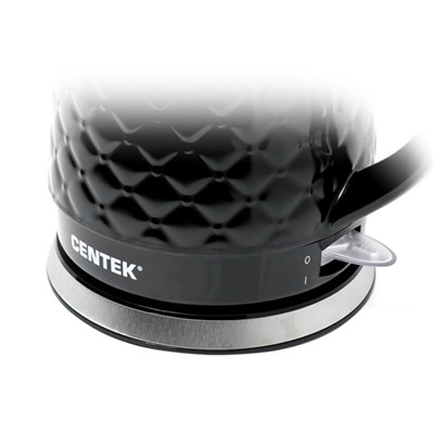 Чайник Centek CT-0061 <Black> 2.0л, 2000W, чёрная керамика, рельефный корпус