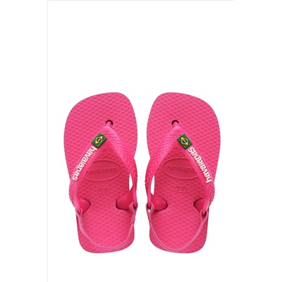 Havaianas Baby Pink Brasil Logo II Sandals