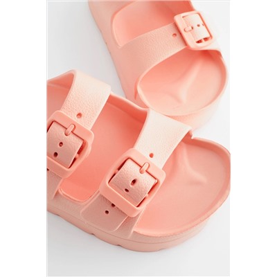 Double Buckle Chunky Sandals