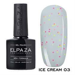 Гель лак для ногтей 10 мл. ELPAZA ICE CREAM №3