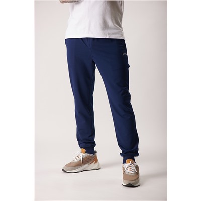 Спортивные брюки М-1241: Индиго / Белый