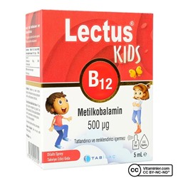 Lectus Kids B12 Метилкобаламин 5 мл Спрей для подъязычного введения