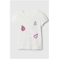 Gap Mix and Match Floral Logo Short Sleeve Crew Neck T-Shirt (Newborn-5yrs)