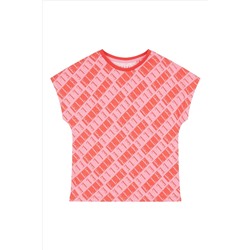 Elle Junior Girls Red All-Over Print T-Shirt