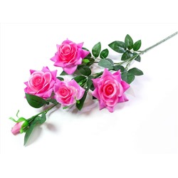 Ветка розы "Бургунди" 4 цветка