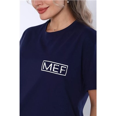 Костюм домашний с шортами - MEF - 587 - т.синий