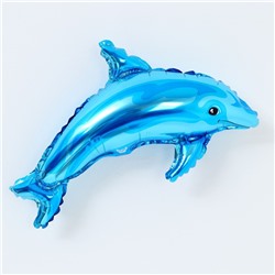 Шар фольгированный 14" «Дельфин голубой»
