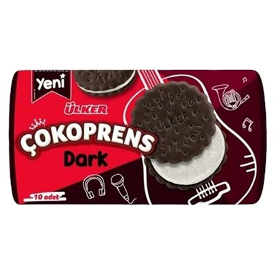 Печенье шоколадное Ulker "Cokoprens" Dark с молочной прослойкой 234 гр (10 шт) 1/12 0080-02