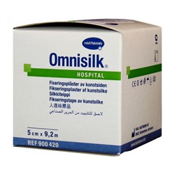 Пластырь гипоаллергенный OMNISILK из шелка 9,2 м х 5,0 см 1 шт Хартманн