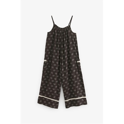 Charcoal Grey Printed Playsuit (3-16yrs)