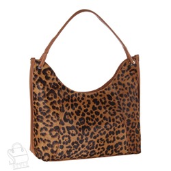 Сумка женская кожаная 3628VG leopard brown Vitelli Grassi