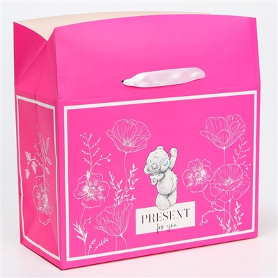 Пакет-коробка, 28 х 20 х 13 см "Present For You", упаковка, Me To You