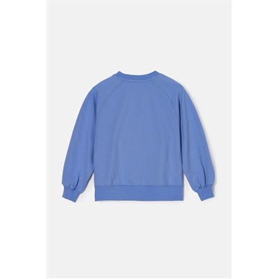 Angel & Rocket Blue Flora Corsage Sweatshirt