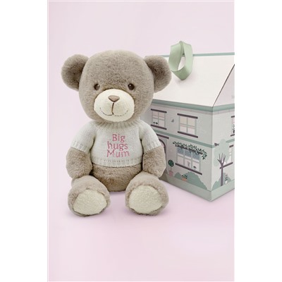 Mum To Be  Frankie Bear Soft Toy and Baby Rosebud Socks - Big Hugs