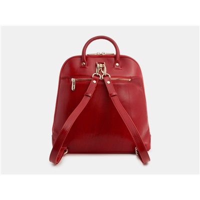Красный кожаный рюкзак с росписью из натуральной кожи «R0023 Red Фрида»