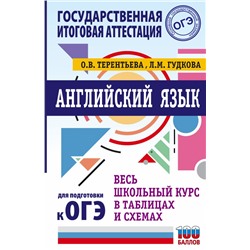 ОГЭ. Английский язык. Весь школьный курс в таблицах и схемах для подготовки к основному государственному экзамену Терентьева О.В., Гудкова Л.М.