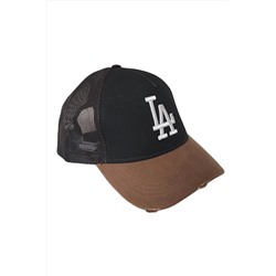 Черная сетчатая шляпа с вышивкой Лос-Анджелеса, модель унисекс, повседневная кепка, бейсболка, бейсболка