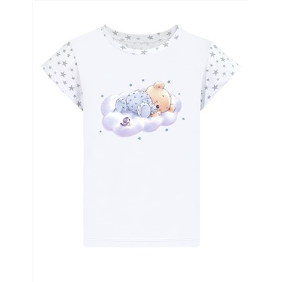Пижама детская KETMIN МИШКА ТОПТЫЖКА цв.Белый (Футболка/Шорты)