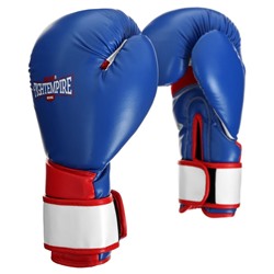 Перчатки боксёрские FIGHT EMPIRE, ELITE, синие, размер 10 oz
