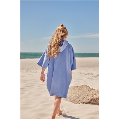 Oversized Hooded Towelling Cover-Up