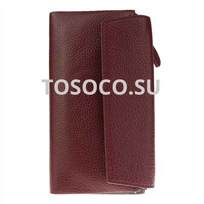 14 9920-3 d.red кошелек GENUINE LEATHER натуральная кожа 9х19х2