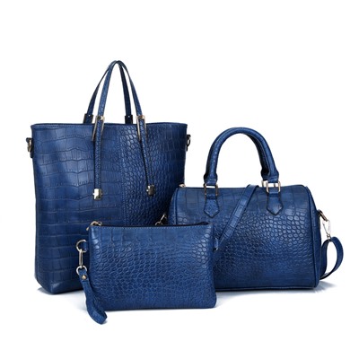 Набор сумок из 3 предметов, арт А55, цвет:синий ОЦ