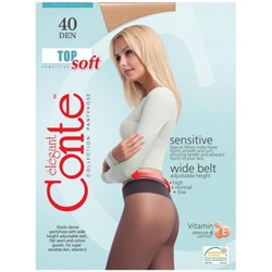 Колготки Conte Top Soft (Конте Топ Софт), Natural (телесный), 40 den, 2 размер