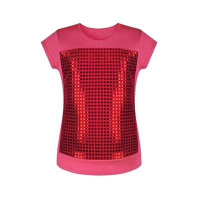 Красная футболка для девочки 81051-ДЛ18