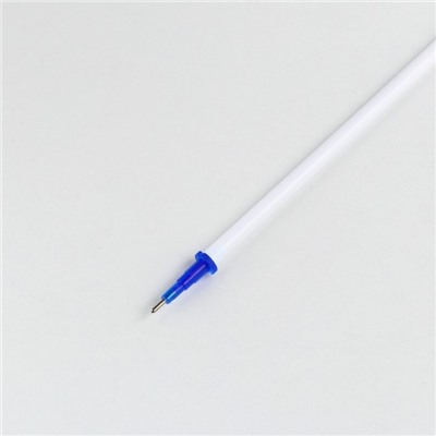 Ручка пиши стирай гелевая со стираемыми чернилами  + 9шт стержней «1 сентября: Учись на 5!», синяя паста, гелевая 0,5 мм
