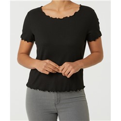 Geripptes T-Shirt
     
      Janina, Stretchanteil