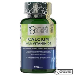 Nature's Supreme Кальций с витамином D3 120 таблеток