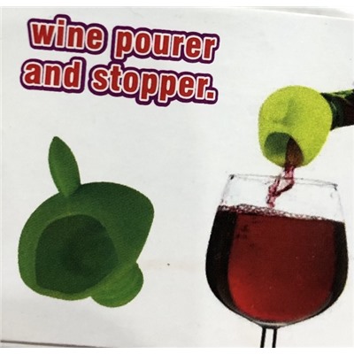 Пробка-лейка для винных бутылок wine pourer and stopper 01.24