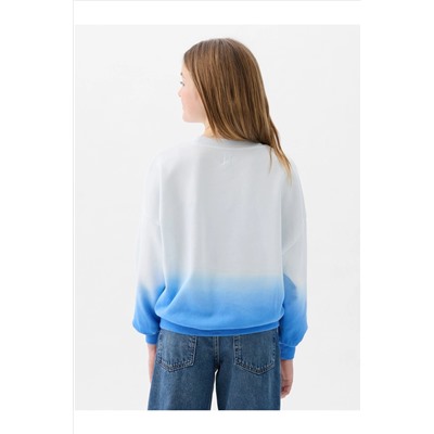 Gap Relaxed Dip Dye Crew Neck Sweatshirt (4-13yrs)