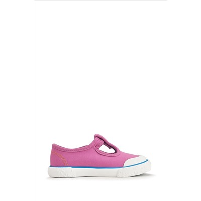 Start Rite Pink Anchor Washable Canvas T-Bar Summer Trainers