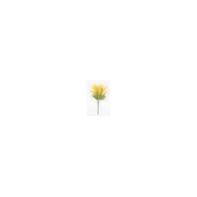 Искусственные цветы, Ветка в букете мимоза 7 веток (1010237) желтый