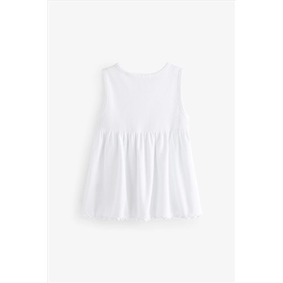 Peplum Ribbed Vest (3mths-7yrs)