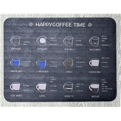 Нано коврик для сушки посуды 40*30 (Happy coffee time) (3248)
