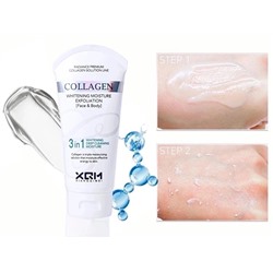 💎💎Отбеливающий пилинг-гель для лица и тела XQM Collagen Whitening moisture Exfoliation 3в1🥰😍