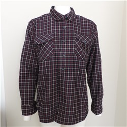 Рубашка мужская утепленная (мелкая.клетка) THROUGH р. XL-4XL, цв.в ассортименте