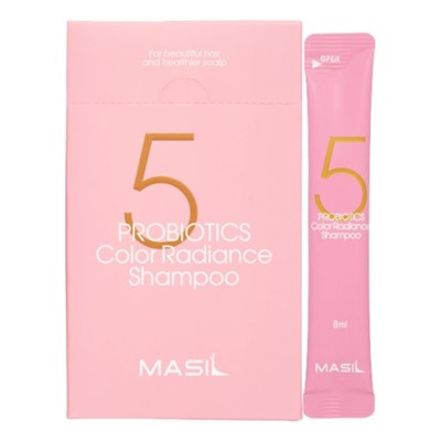 MASIL 5 PROBIOTICS COLOR RADIANCE SHAMPOO Шампунь для окрашенных волос с защитой цвета 8мл*20
