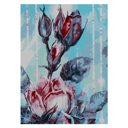 Картина по номерам 28,5*38 Lori Нежный цветок холст на картоне Кпн-260