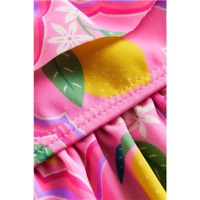 Boden Lemon Frill Detail Tie Back Bikini