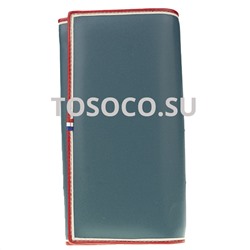 g-1003-8 blue  кошелек натуральная кожа и экокожа 9х19х2