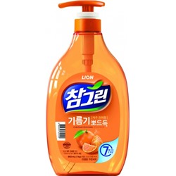 LION Chamgreen Cheonhyehyang pump Средство для мытья посуды, овощей и фруктов CHARMGREEN 1000мл