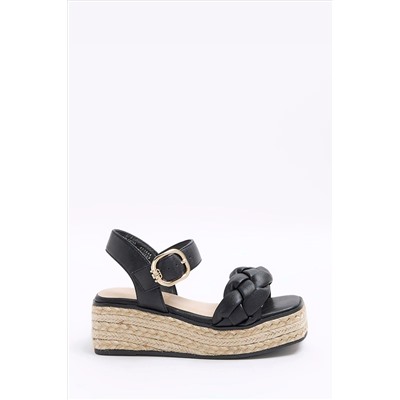 River Island Girls Woven Plait Wedge