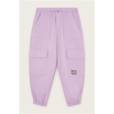 Monsoon Purple Cargo Parachute Trousers