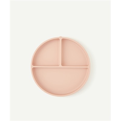 MUSHIE
ASSIETTE ROSE 3 COMPARTIMENTS EN SILICONE POUR BÉBÉ